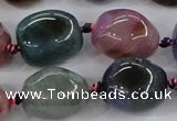 CAA617 15.5 inches 15*20mm nuggets dragon veins agate beads