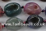 CAA617 15.5 inches 15*20mm nuggets dragon veins agate beads