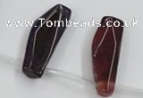 CAA624 top-drilled 15*42mm freeform dragon veins agate beads