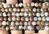 CAA6266 15 inches 6mm round fire agate gemstone beads