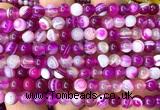 CAA6376 15 inches 6mm round fuchsia banded agate beads wholesale
