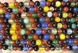CAA6406 15 inches 6mm round rainbow agate beads wholesale