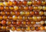 CAA6433 15 inches 10mm round red agate beads wholesale