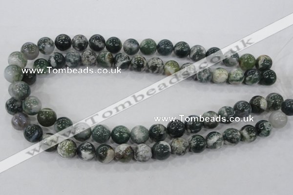 CAA703 15.5 inches 12mm round tree agate gemstone beads wholesale