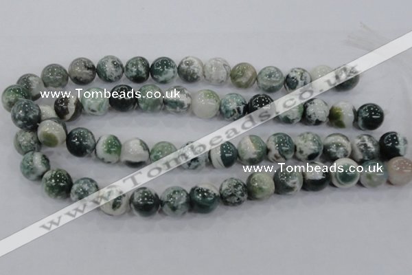 CAA704 15.5 inches 14mm round tree agate gemstone beads wholesale