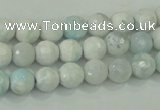 CAA710 15.5 inches 8mm faceted round fire crackle agate beads