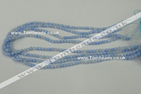 CAA734 15.5 inches 4mm faceted round blue lace agate beads wholesale