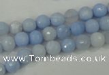 CAA735 15.5 inches 6mm faceted round blue lace agate beads wholesale