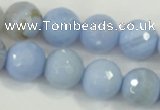 CAA740 15.5 inches 16mm faceted round blue lace agate beads wholesale