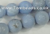 CAA741 15.5 inches 18mm faceted round blue lace agate beads