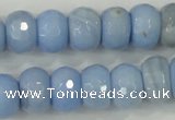 CAA742 15.5 inches 10*14mm faceted rondelle blue lace agate beads