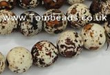 CAA754 15.5 inches 16mm round wooden agate beads wholesale