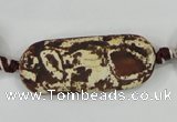 CAA756 15.5 inches 16*40mm rectangle wooden agate beads wholesale