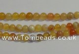 CAA86 15.5 inches 4mm round botswana agate gemstone beads