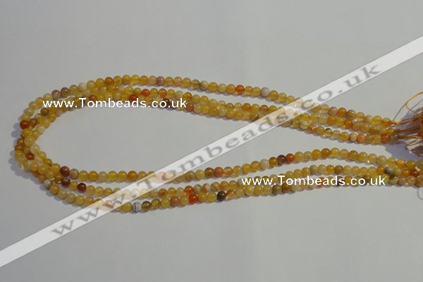 CAA86 15.5 inches 4mm round botswana agate gemstone beads