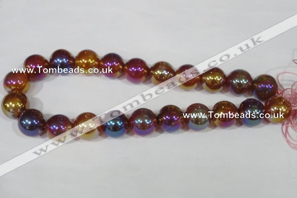 CAA873 15.5 inches 18mm round AB-color red agate beads