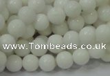 CAA93 15.5 inches 10mm round white agate gemstone beads wholesale