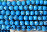 CAB1043 15 inches 10mm round blue agalmatolite beads wholesale