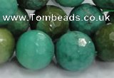 CAB12 15.5 inches 18mm faceted round green grass agate gemstone beads