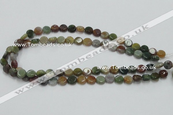 CAB128 15.5 inches 10mm coin india agate gemstone beads wholesale