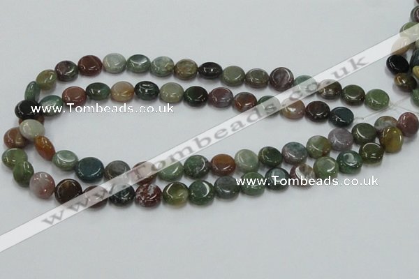 CAB129 15.5 inches 12mm coin india agate gemstone beads wholesale