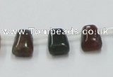 CAB130 15.5 inches 8*12mm trapezoid india agate gemstone beads