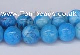 CAB222 15.5 inches 10mm round blue crazy lace agate beads