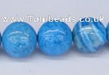 CAB224 15.5 inches 16mm round blue crazy lace agate beads