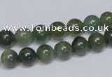 CAB384 15.5 inches 8mm round moss agate gemstone beads wholesale