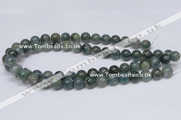 CAB386 15.5 inches 12mm round moss agate gemstone beads wholesale