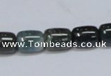 CAB392 15.5 inches 10*12mm column moss agate gemstone beads wholesale