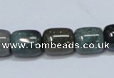 CAB393 15.5 inches 12*14mm column moss agate gemstone beads wholesale