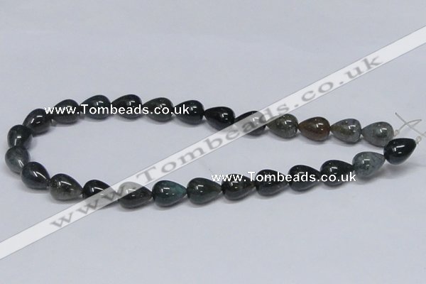 CAB396 15.5 inches 12*16mm teardrop moss agate gemstone beads