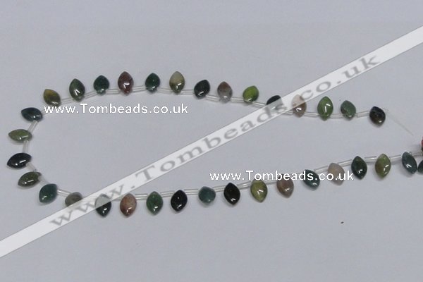 CAB412 15.5 inches 8*12mm horse eye moss agate gemstone beads