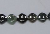 CAB418 15.5 inches 10*10mm rhombic moss agate gemstone beads