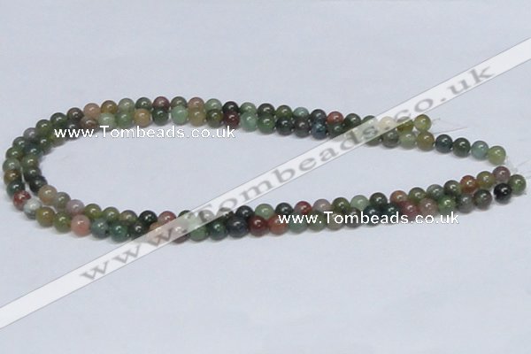 CAB432 15.5 inches 7mm round indian agate gemstone beads wholesale