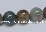 CAB435 15.5 inches 14mm round indian agate gemstone beads wholesale