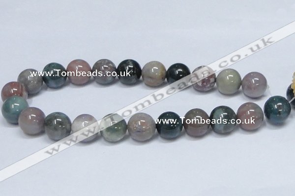 CAB436 15.5 inches 18mm round indian agate gemstone beads wholesale