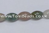 CAB439 15.5 inches 9*12mm rice indian agate gemstone beads wholesale