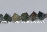 CAB441 15.5 inches 6*6mm inclined cube indian agate gemstone beads