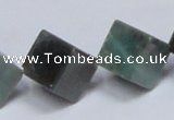 CAB443 15.5 inches 14*14mm inclined cube indian agate gemstone beads