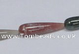 CAB445 15.5 inches 8*30mm teardrop indian agate gemstone beads