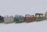 CAB446 15.5 inches 8*10mm faceted teardrop indian agate gemstone beads