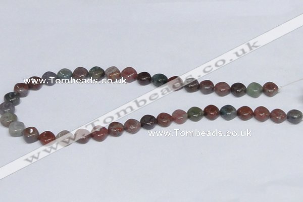 CAB450 15.5 inches 10mm rhombic indian agate gemstone beads