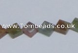 CAB451 15.5 inches 10*10mm diamond indian agate gemstone beads