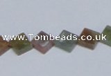 CAB451 15.5 inches 10*10mm diamond indian agate gemstone beads