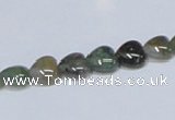 CAB452 15.5 inches 8*8mm heart indian agate gemstone beads