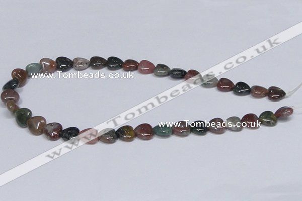 CAB454 15.5 inches 12*12mm heart indian agate gemstone beads