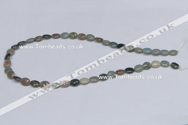 CAB456 15.5 inches 8*10mm oval indian agate gemstone beads wholesale