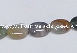 CAB457 15.5 inches 10*14mm oval indian agate gemstone beads wholesale